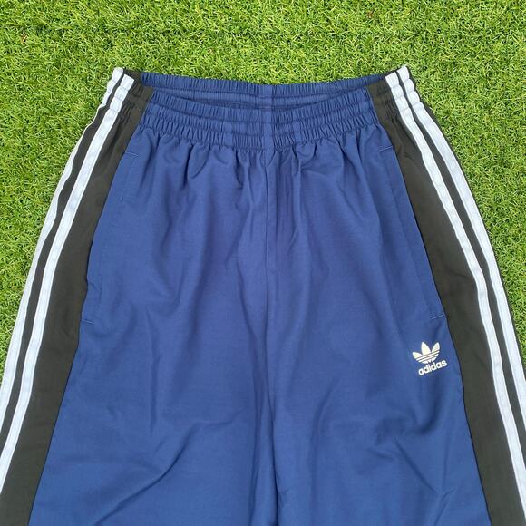 Adidas Women's Rasant Oversized Zip Off Track Pants Blue XS - Picture 2 of 7